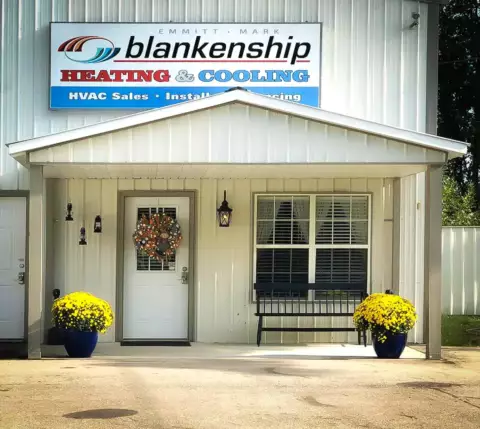 The offices of Blankenship Heating and Cooling, where AC repair is second to none in Huntingdon TN