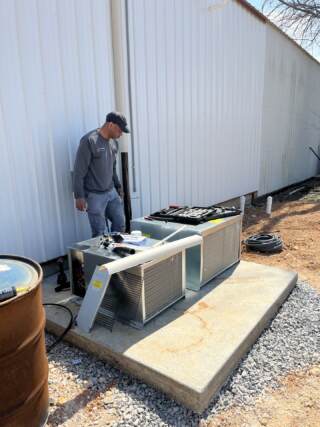 Preparing to install units.