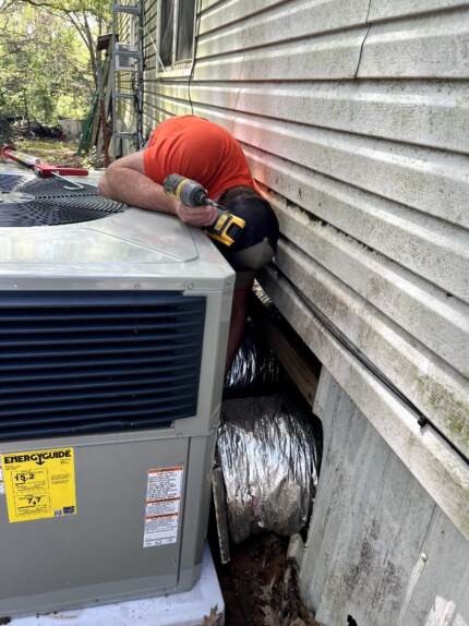 Doing some duct modifications!