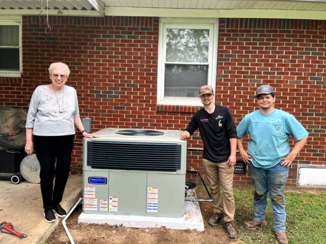 Miss Patricia's brand new American Standard unit!