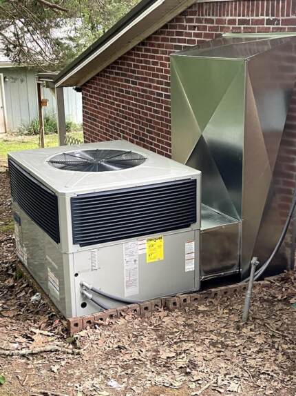 The unit is beautiful, but that duct job is out of this world!